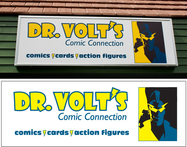 Dr. Volt's exterior sign
